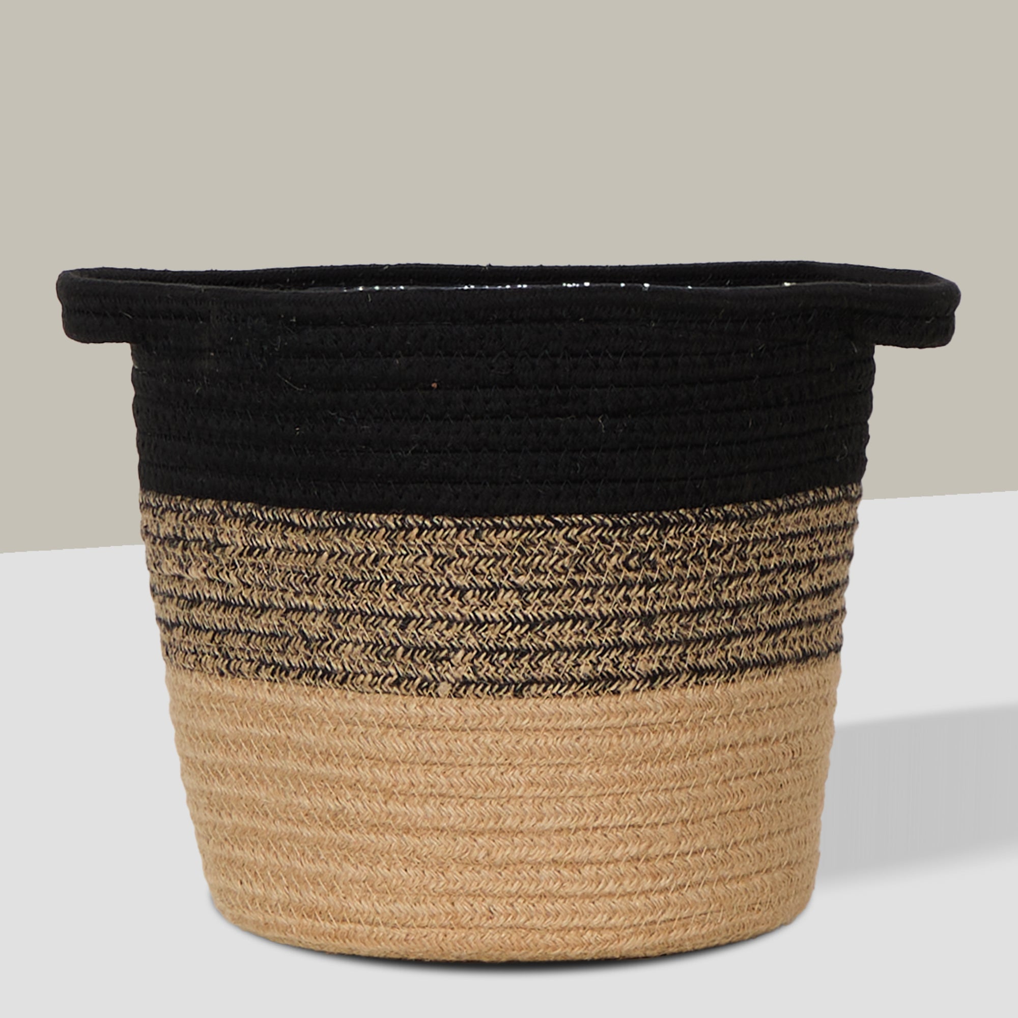 Striped Basket Planter