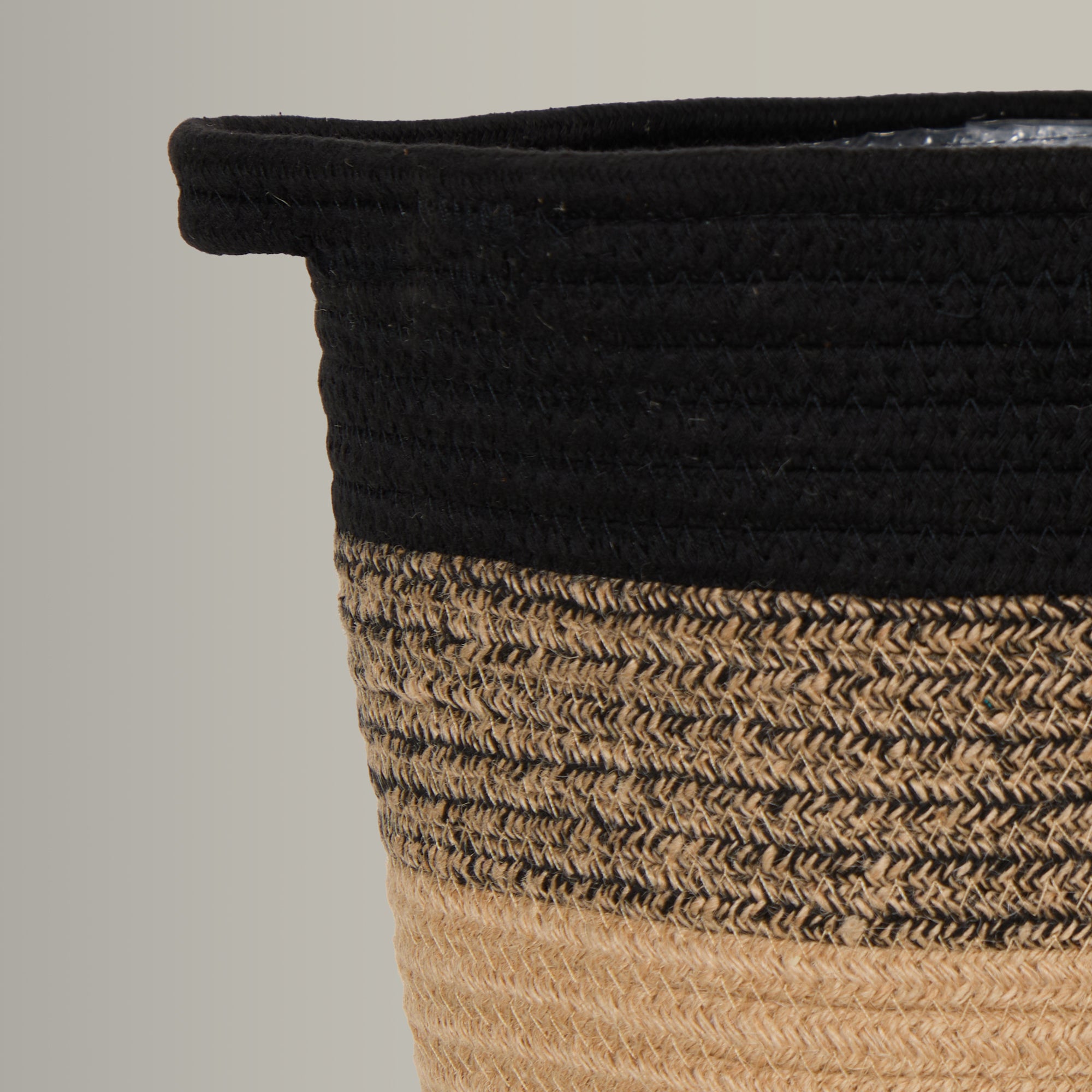 Striped Basket Planter